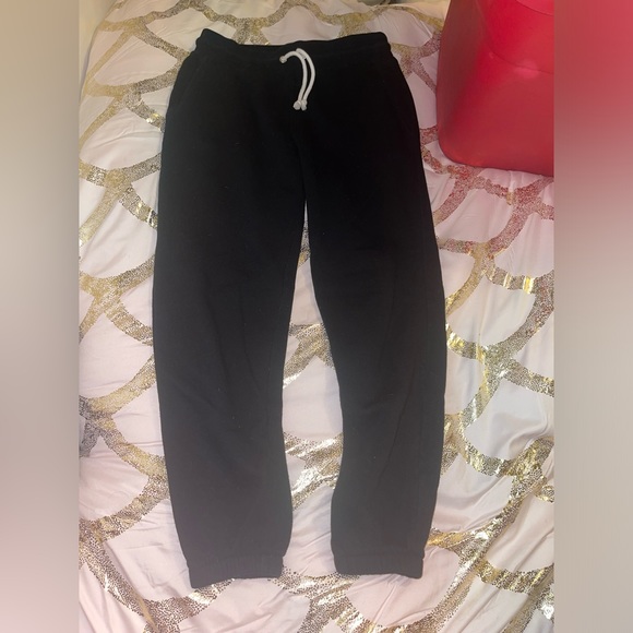 black jogger sweat pants - Picture 2 of 6